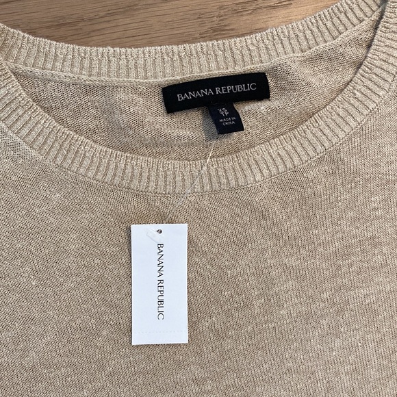 Banana Republic Cait Linen Blend Long Sleeve Top. White. XS. NWT. - Picture 8 of 14